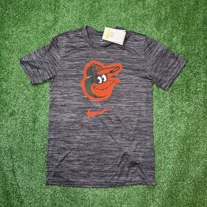Nike Dri Fit Baltimore‎ Orioles Shirt Gray Short Sleeve Men's Small